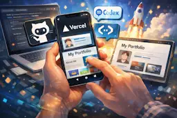 「スマホだけで、技術ブログにポートフォリオページを追加して公開した話」の記事の画像